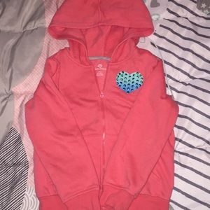 Coral Okie Dokie zip up